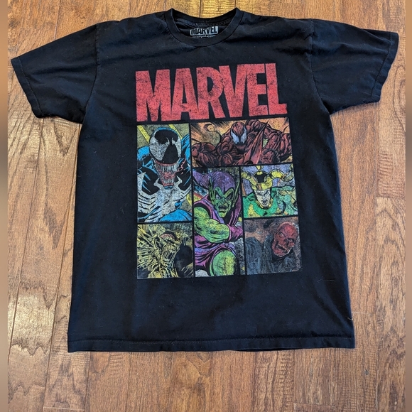MARVEL Villain T-Shirt Black Men's  Sz L Marvel Comics Jersey Cotton - Picture 6 of 7
